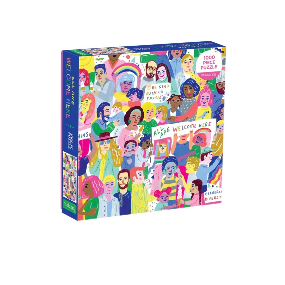 Puzzle 1000 piece All Are Welcome Here, NEW by Chronicle Books